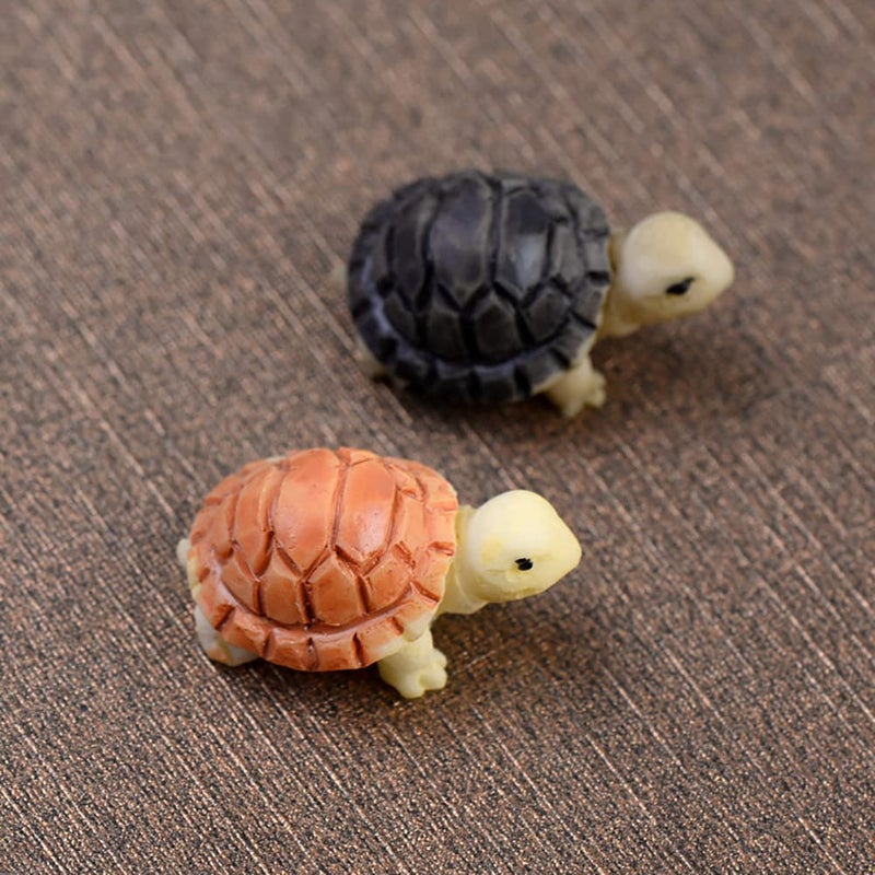 MAOMIA 40 Pcs Miniature Turtle Resin Figurine Plant Pot Fish Tank Decorations Fairy Garden Mini Tortoise Micro Landscape Decor Ornament - Image 4